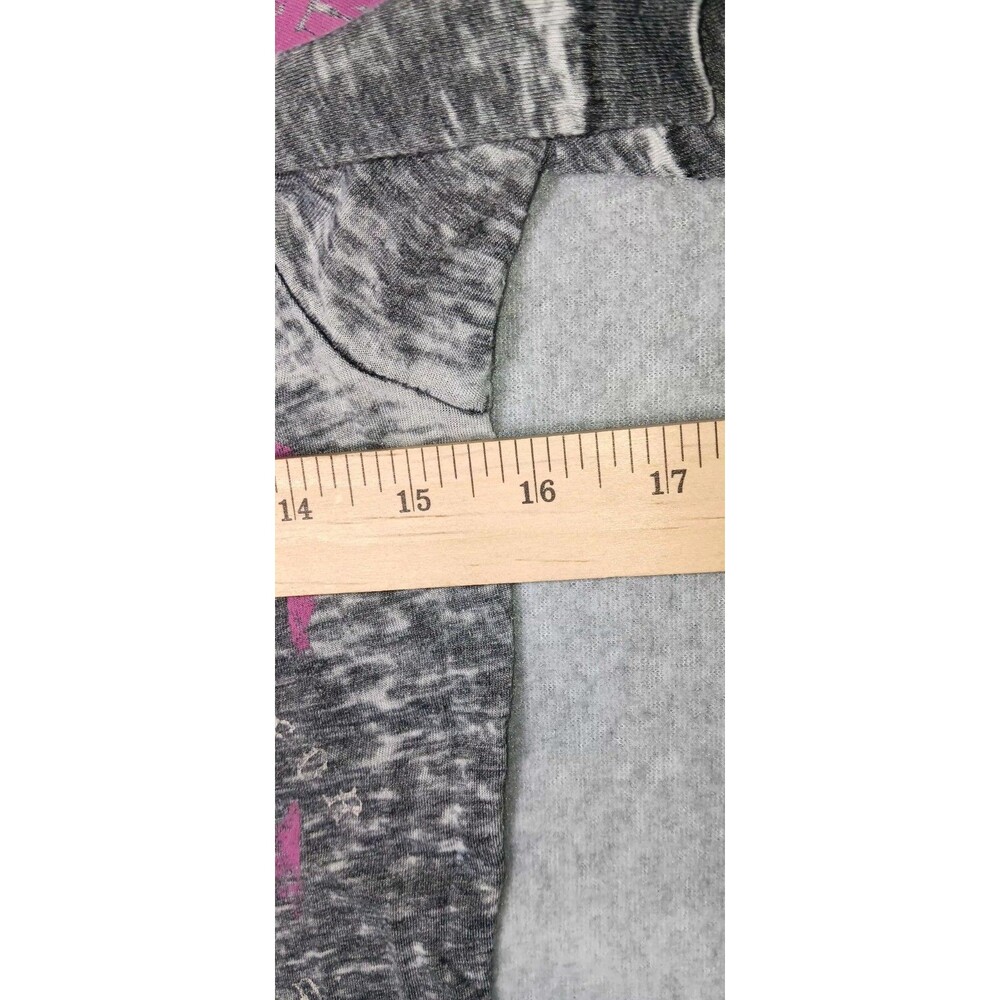 Affliction Motors Short Sleeve Burnout Shirt Womens Size Small Heather Gray Grey - Picture 9 of 13